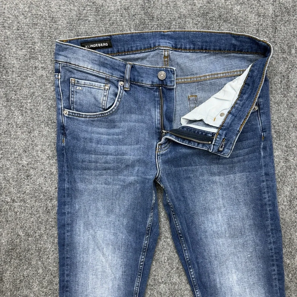 J. Lindeberg Jeans Jay Mid Rise Slim Fit Denim men's size 33 33x32